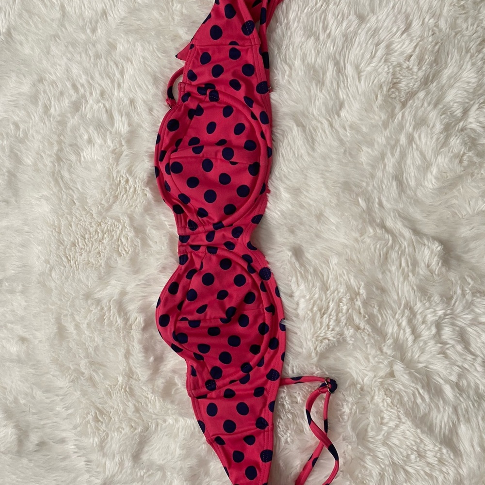 Vintage Cup Style Polka Dot Bikini Top